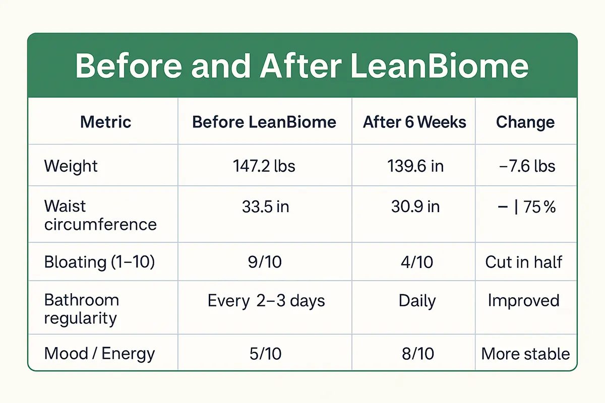 LeanBiome Before and After Stories: Real Results Shared
